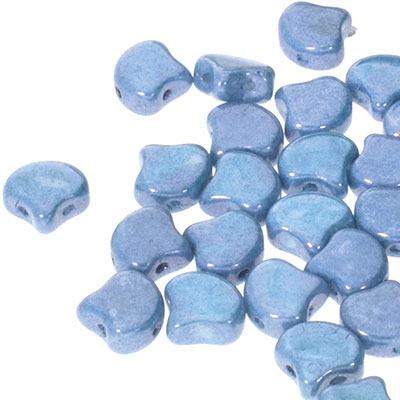 Matubo Ginko Perlen, 7,5 x 7,5 mm, Farbe: Chalk Blue Luster, Röhrchen mit ca. 22 gr 