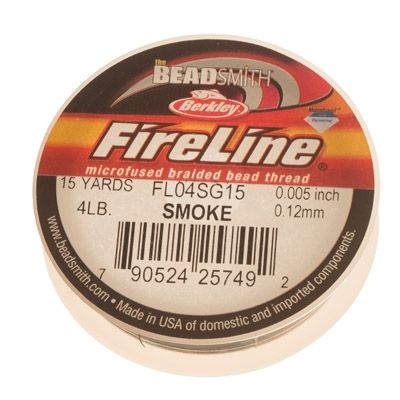 Fireline thread, diameter 0.12 mm, length 13.7 m (15 yard) , smoke 