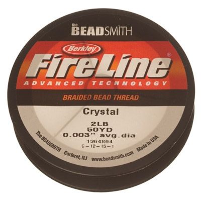 Fireline thread, diameter 0.07 mm, length 45.70 m (50 yard) , crystal 