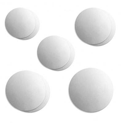 ImpressArt Stempel Blanco Disc, Variëteit Pack 9 Hangers, Aluminium, zilverkleurig 