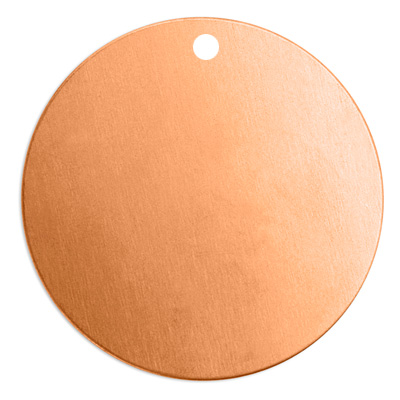 ImpressArt Stamp Blank Disc with Eyelet, Copper, Diameter 13 mm 