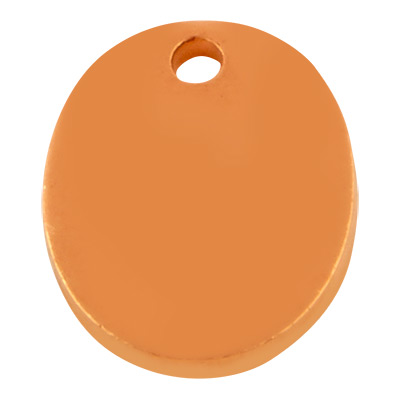 ImpressArt tampon brut ovale avec oeillet, cuivre, 10 x 8 mm 