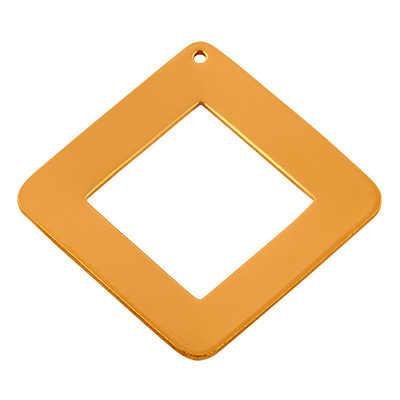ImpressArt Stamp Blank Square Pendant Rounded with Eyelet, Brass, 29, x 29 mm 