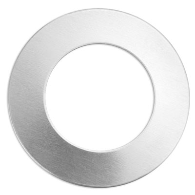 ImpressArt Tag Stamp Blank Disc with Hole, Aluminium, 32 mm 