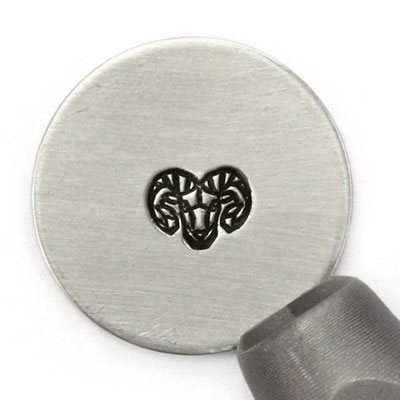 ImpressArt Design tampon, 6 mm, Geometric Zodiac, motif signe astrologique bélier 