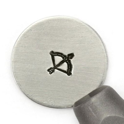 ImpressArt Design tampon, 6 mm, Geometric Zodiac, motif signe astrologique Sagittaire 