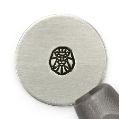 ImpressArt Design tampon, 6 mm, Geometric Zodiac, motif signe astrologique lion 