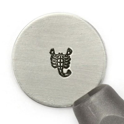 ImpressArt Design Stempel, 6 mm, Geometric Zodiac, Motiv Sternzeichen Skorpion 