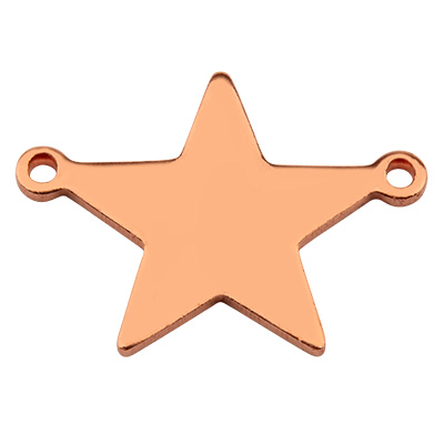 ImpressArt poinçon ébauche connecteur de bracelet étoile, cuivre, diamètre 20,5 x 15 mm 