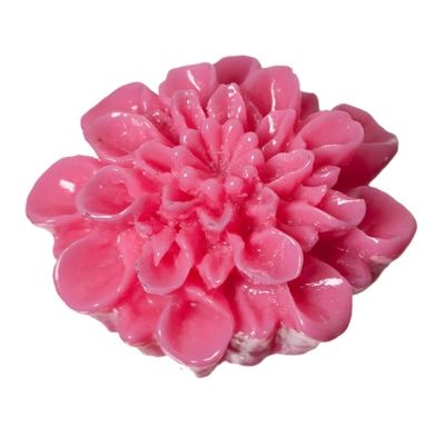 Dahlia, hars, 22 mm, roze 