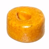 Ceramic bead spacer, approx. 7 x 4 mm, yellow 
