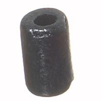 Perle en céramique, rouleau, env.10 x 6 mm, noir 