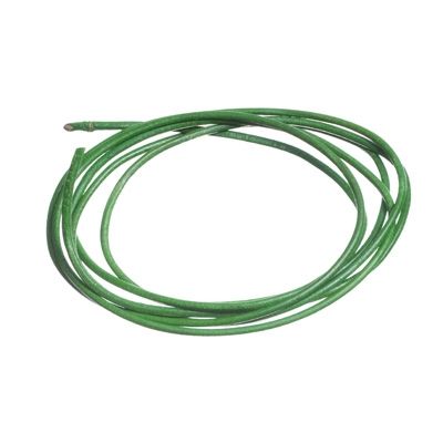 Lederband, ca. 1,5 mm, Länge 1 m, hellgrün 