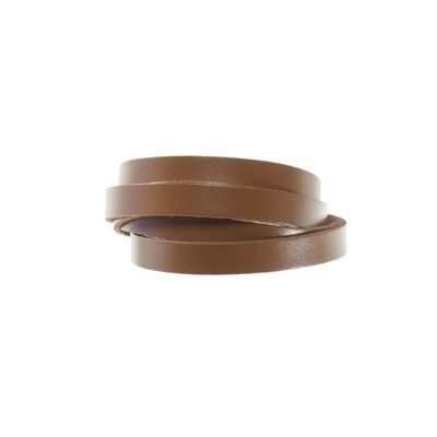 Wide leather strap, 10 mm x 1.8 mm, length 1 m, natural 