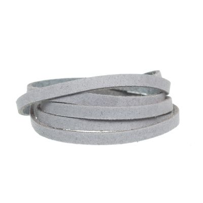 Craft Lederband, 5 mm x 1,5 mm, Länge 1 m, Ice 