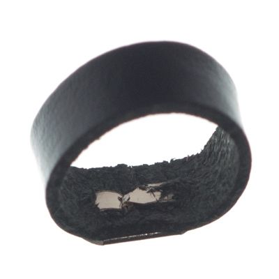 Boucle pour bracelet en cuir Berlin, 16 mm x 8 mm, noir 