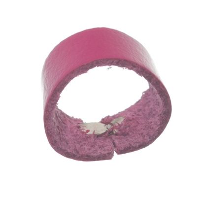 Loop for Berlin leather strap, 16 mm x 8 mm, fuchsia 