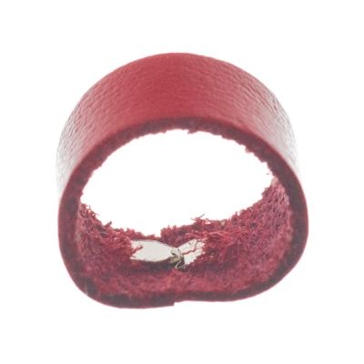 Loop for Berlin leather strap, 16 mm x 8 mm, red 