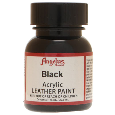 Angelus peinture pour cuir noir, contenu : 29,5 ml 