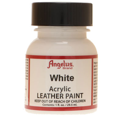 Angelus peinture pour cuir blanc, contenu : 29,5 ml 