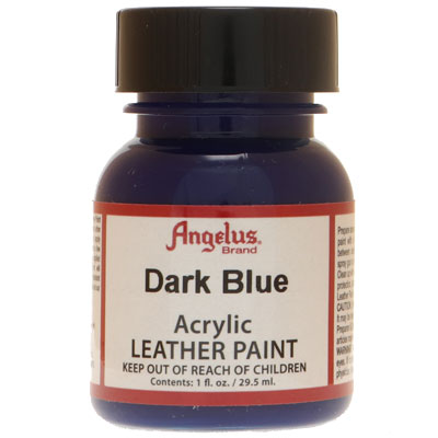 Angelus peinture pour cuir bleu foncé, contenu : 29,5 ml 