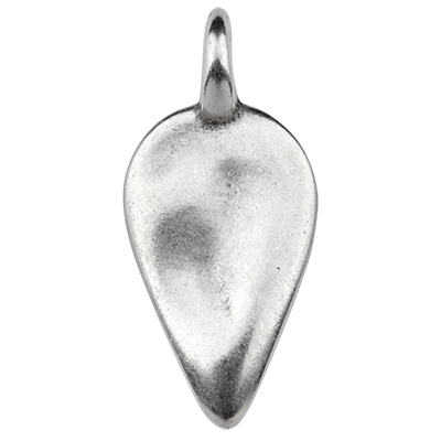Metal pendant triangle, silver-plated, 22 x 10.0 mm 