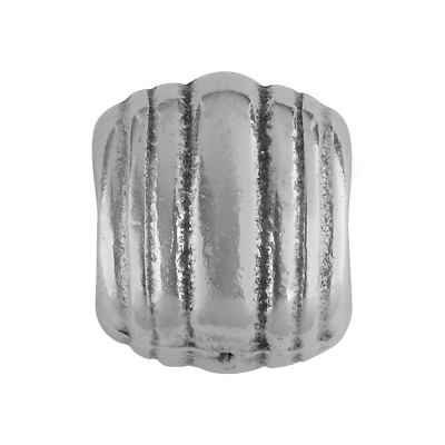 Metallperle Röhre, versilbert, ca. 8,0 x 7,0 mm 
