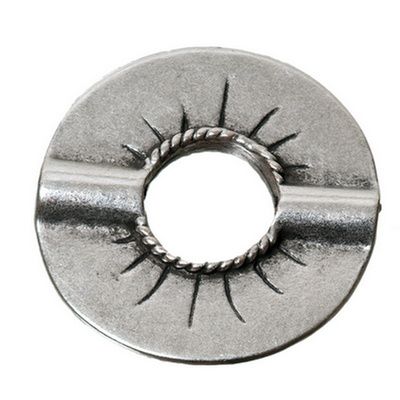 Metallperle, Scheibe, ca. 24 mm, versilbert 