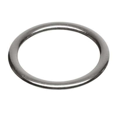 Metalen hanger cirkel, ca. 30 mm, verzilverd 