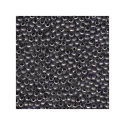 6/0 Metal Seed Bead Antiek Zinkkleurig, Rond, 4 mm, Tube met ca. 31 gram (ca. 390 kralen) 