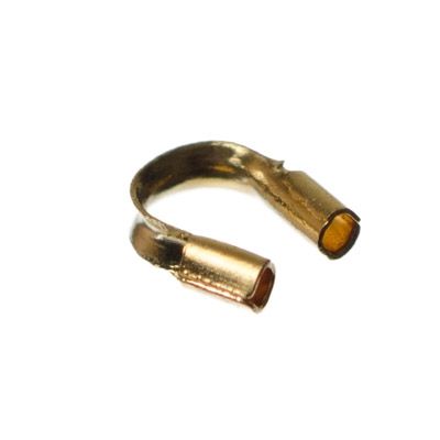 Wire Protector/ Wire Guardian, wire protection, 4 x 5 mm, gold-coloured 