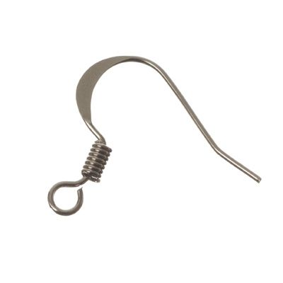 Fishhook, 15 mm, silver-coloured 