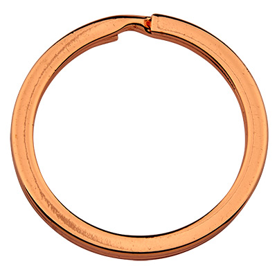 Key ring, rose gold-coloured, diameter 32 mm 