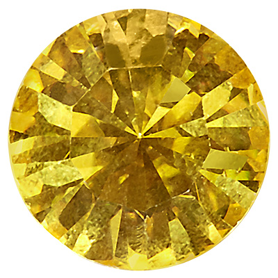 Preciosa kristalsteen Chaton Maxima SS29 (ca. 6 mm), kleur: licht topaas, onderzijde folie (Dura Foiling) 