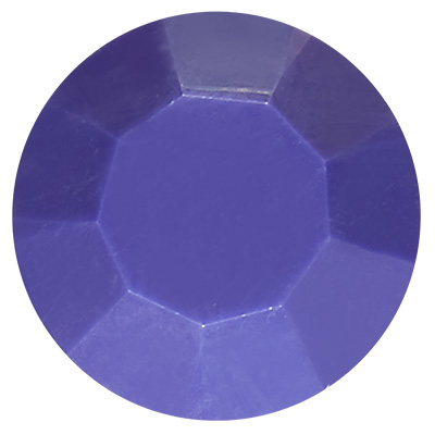 Preciosa Kristallstein Chaton SS39 (ca. 8 mm), Farbe: deep sea, Unterseite ohne Folie 