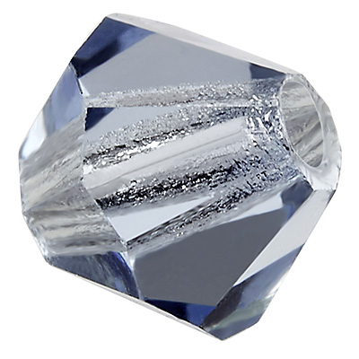 Preciosa Perle, Form: Bicone (Rondelle Bead), Größe 3 mm, Farbe: light sapphire 