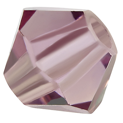 Preciosa Perle, Form: Bicone (Rondelle Bead), Größe 3 mm, Farbe: light amethyst 