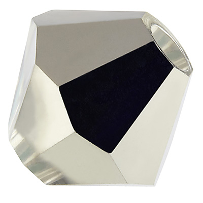 Preciosa Perle, Form: Bicone (Rondelle Bead), Größe 3 mm, Farbe: crystal labrador half coating 