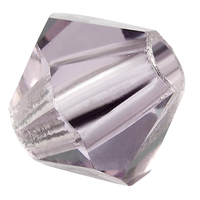 Preciosa Perle, Form: Bicone (Rondelle Bead), Größe 4 mm, Farbe: pink sapphire 