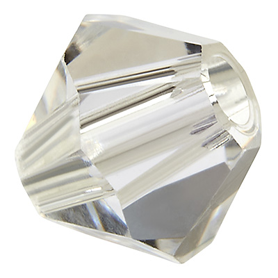 Preciosa Perle, Form: Bicone (Rondelle Bead), Größe 4 mm, Farbe: crystal 