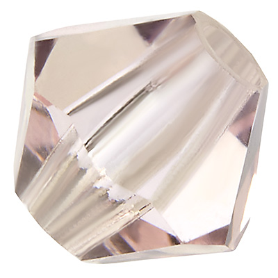 Preciosa Perle, Form: Bicone (Rondelle Bead), Größe 4 mm, Farbe: light rose 