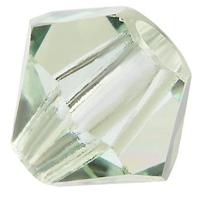 Perle Preciosa, forme : Bicone (Rondelle Bead), taille 4 mm, couleur : chrysolite 
