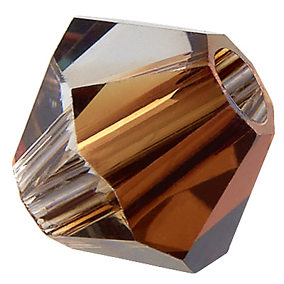 Preciosa Perle, Form: Bicone (Rondelle Bead), Größe 4 mm, Farbe: crystal venus 