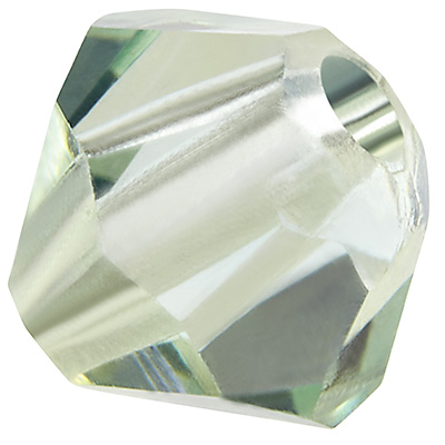 Preciosa Perle, Form: Bicone (Rondelle Bead), Größe 4 mm, Farbe: chrysolite AB 