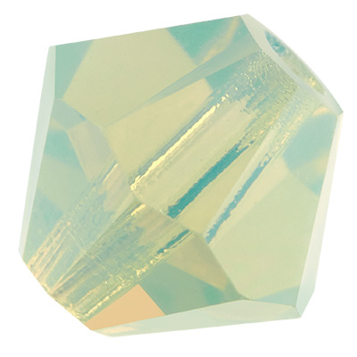 Preciosa Perle, Form: Bicone (Rondelle Bead), Größe 6 mm, Farbe: chrysolite opal AB 