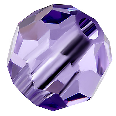 Preciosa kralenbol, Ronde kraal, Vorm: Rond, 4 mm, Kleur:, violet 