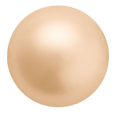 Preciosa perle boule, Nacre Pearl, forme : Rond, 4 mm, couleur : or 