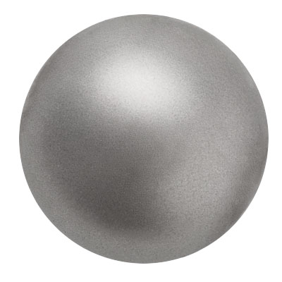 Preciosa pearl ball, Nacre Pearl, shape: Round, 4 mm, colour: dark grey 