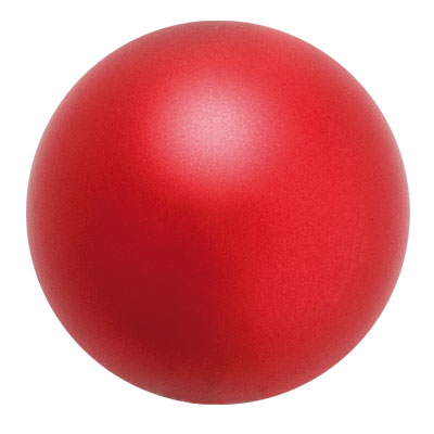 Preciosa pearl ball, Nacre Pearl, shape: Round, 4 mm, Colour: red 
