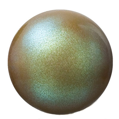 Preciosa pearl ball, Nacre Pearl, Shape: Round, 8 mm, colour: pearlescent khaki 